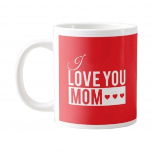 I Love You Mom Dad Couple Mugs with Coaster Set of 4